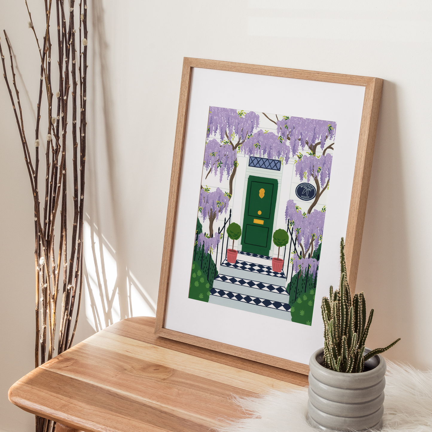 The Wisteria House London Fine Art Print