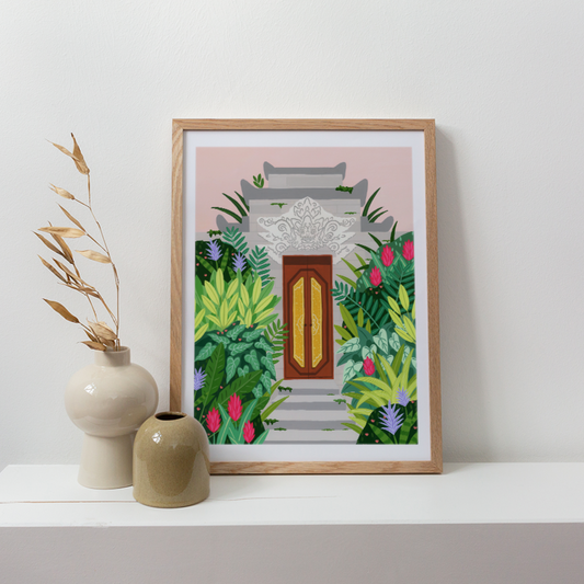 Bali door Ubud fine art print