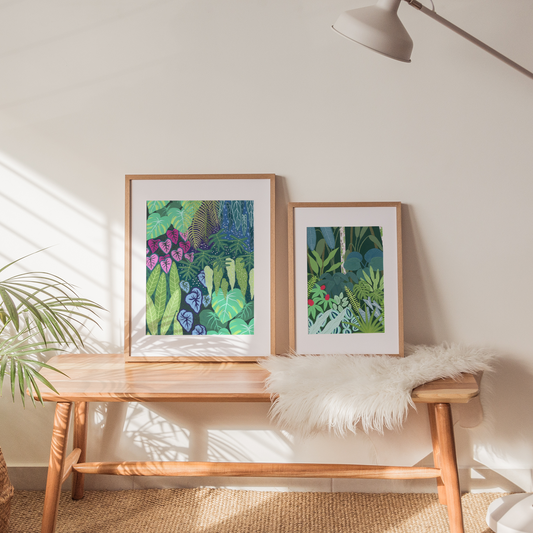 Cloud forest fine art print in a frame
