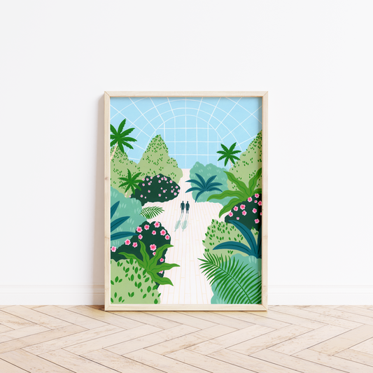 Kew Gardens Glasshouse Fine Art Print