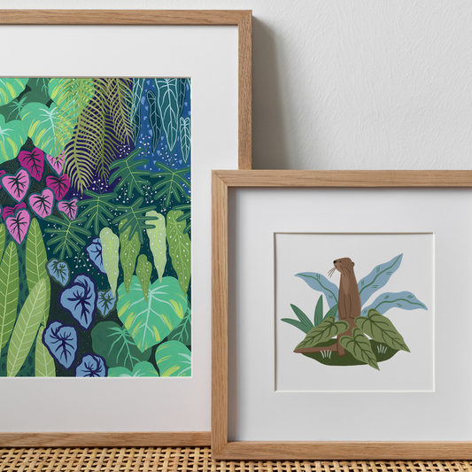 Limited Edition - The Otters Fine Art Prints Set of Three