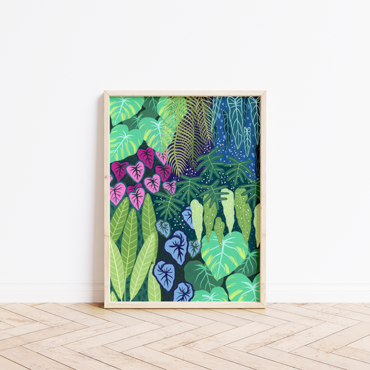 Cloud forest fine art print in a frame 