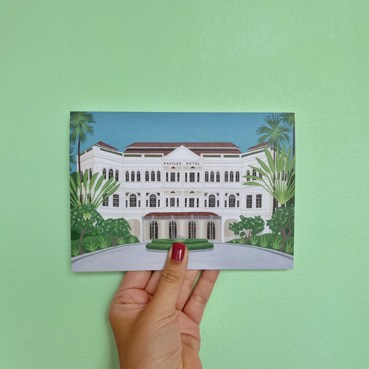 Raffles Hotel Singapore Greeting Card
