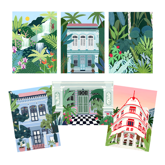 Singapore Best Sellers Postcard Set