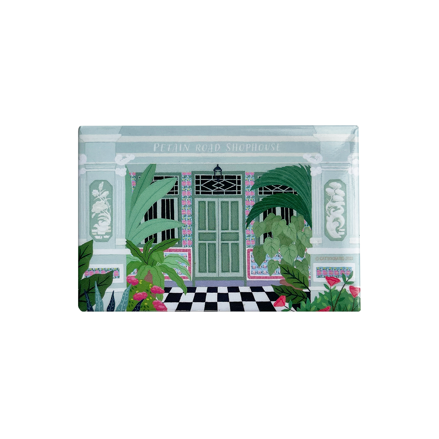 Petain Road Singapore Shophouse Magnet