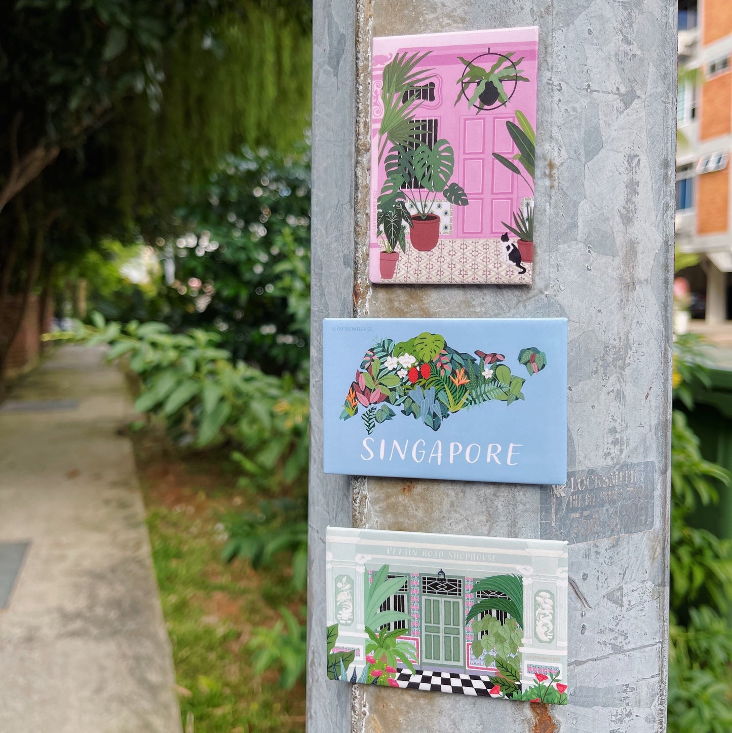 Singapore inspired fridge magnets